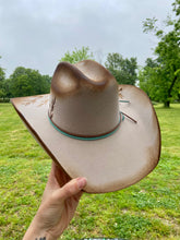 Load image into Gallery viewer, Burned Sunflower Cowboy Hat
