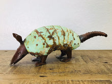 Load image into Gallery viewer, Armadillo Distressed Metal Yard Art
