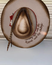 Load image into Gallery viewer, The Lonesome Dove Custom Burnt Hat
