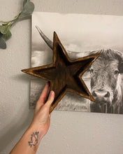 Load image into Gallery viewer, Natural Wood Star Decorative Bowl
