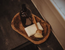 Load image into Gallery viewer, Natural Wood Dough Bowl
