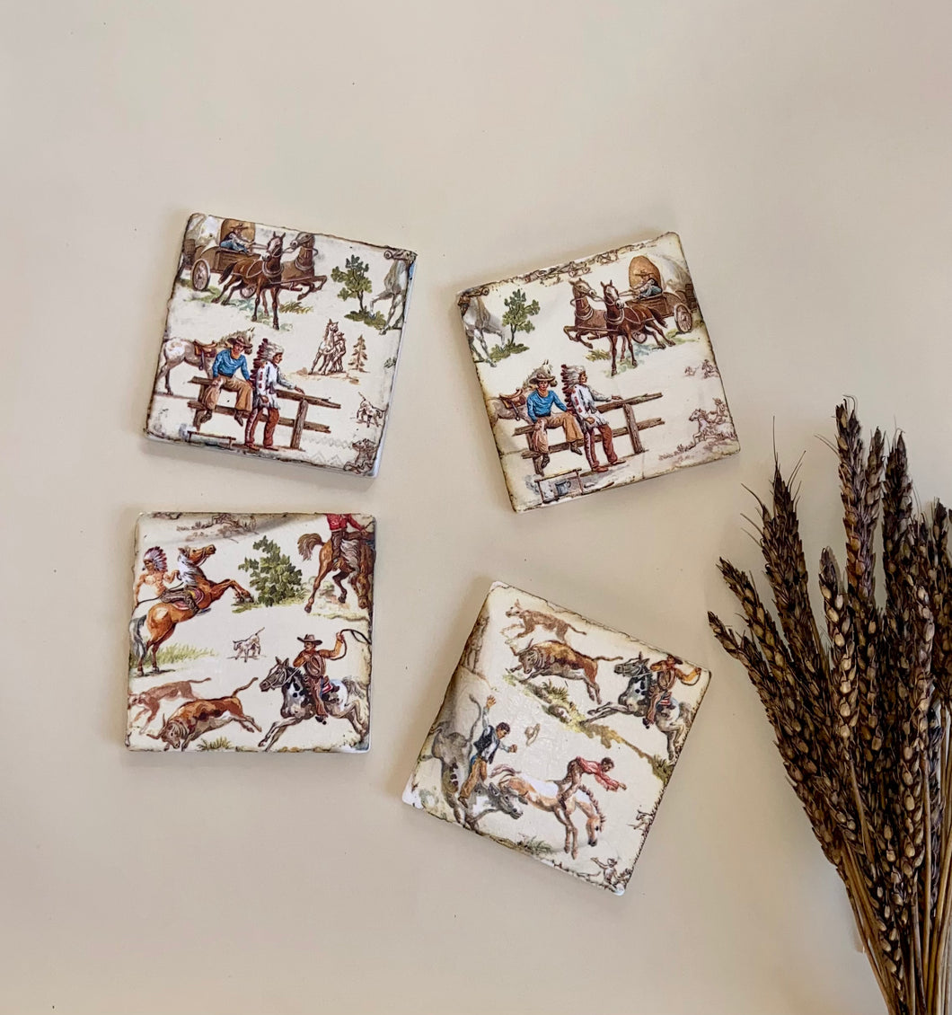 Western Ceramic Coasters