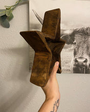 Load image into Gallery viewer, Natural Wood Star Decorative Bowl
