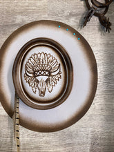 Load image into Gallery viewer, The Heathen Custom Burnt Hat

