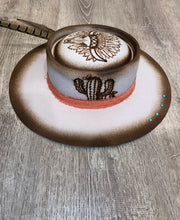 Load image into Gallery viewer, The Heathen Custom Burnt Hat
